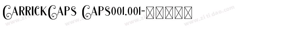 CarrickCaps Caps001.001字体转换